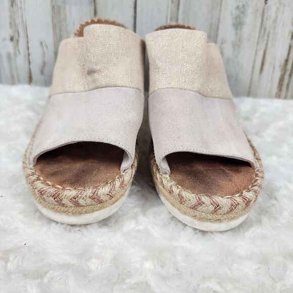 Toms Monica Mule Sandals Tan Size 9 - Picture 4 of 9